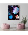 Jellyfish - neon wall art painting for children's room | FEEBY