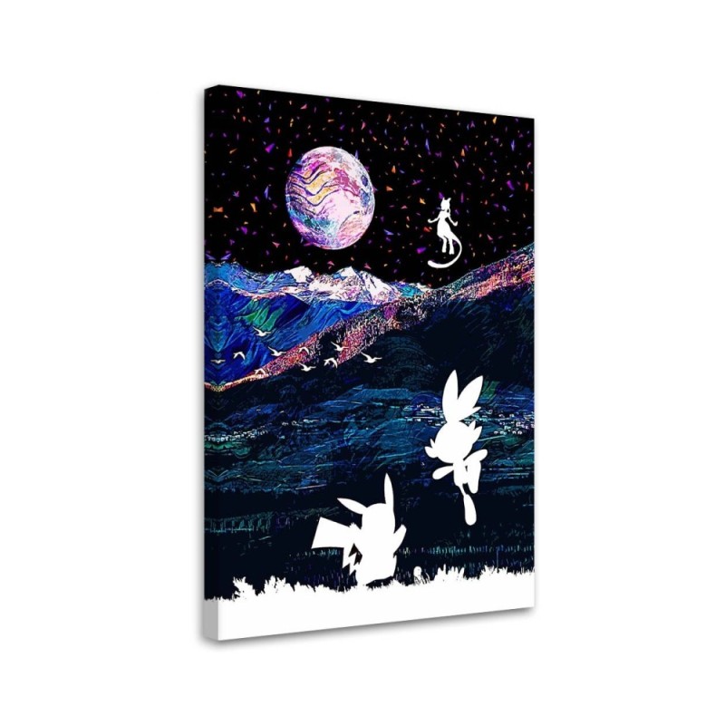 Pokemons - wall art painting for teenager's room | FEEBY