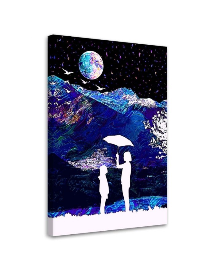 Canvas prints digital art Rainy day in the mountains Gab Fernando | FEEBY