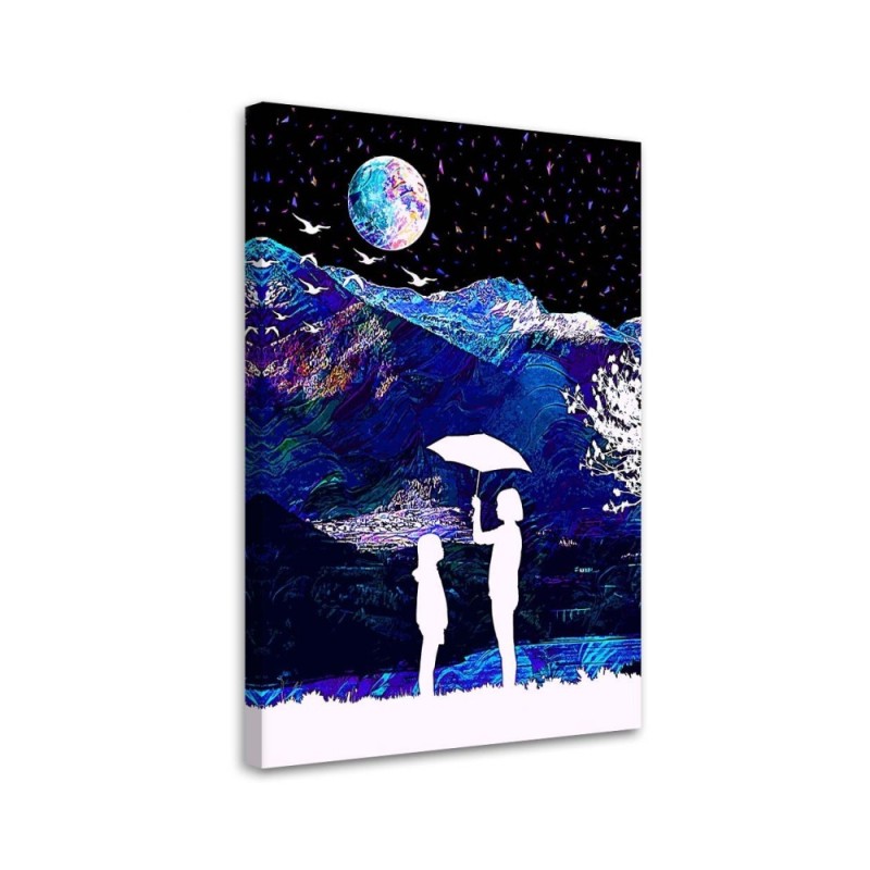 Canvas prints digital art Rainy day in the mountains Gab Fernando | FEEBY
