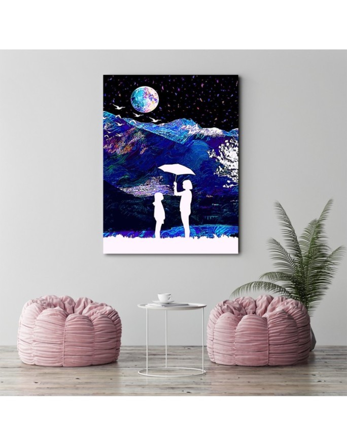 Canvas prints digital art Rainy day in the mountains Gab Fernando | FEEBY