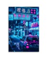 Modern Canvas painting for office, home Neon city | FEEBY