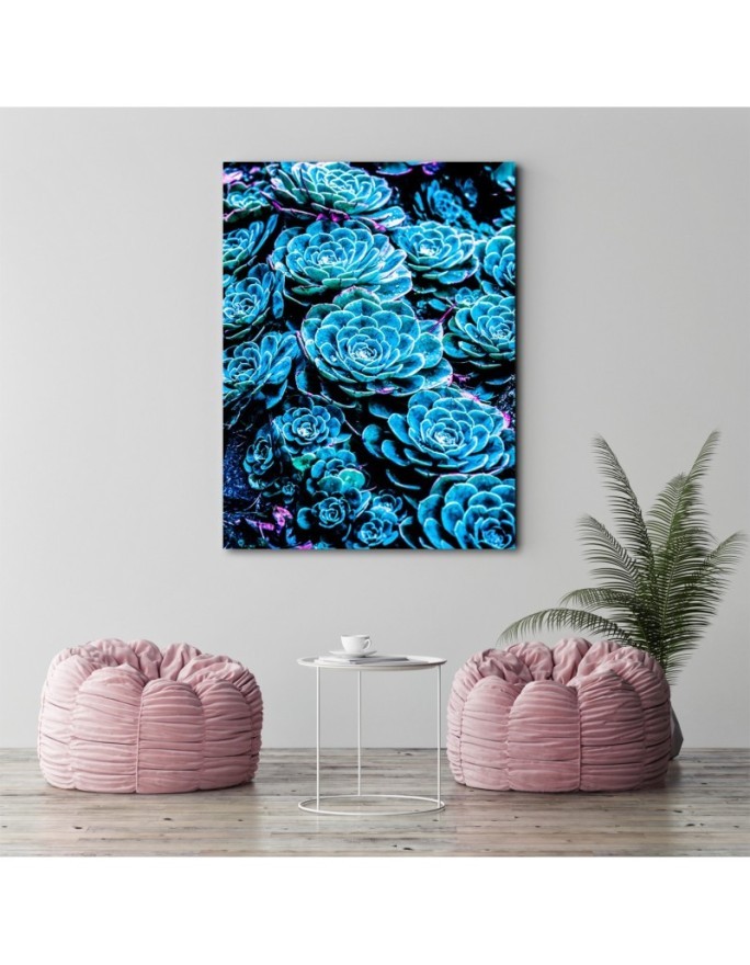 Canvas print Blue succulents Gab Fernando | FEEBY