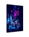 Loft style Canvas painting Neon street Gab Fernando | FEEBY