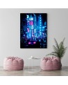 Loft style Canvas painting Neon street in the city | FEEBY