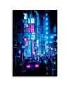 Loft style Canvas painting Neon street in the city | FEEBY