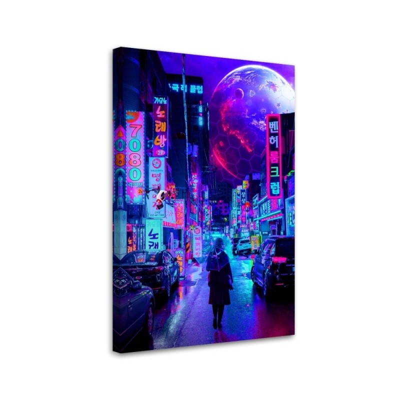 Cosmos moon - canvas prints for living room, office | FEEBY