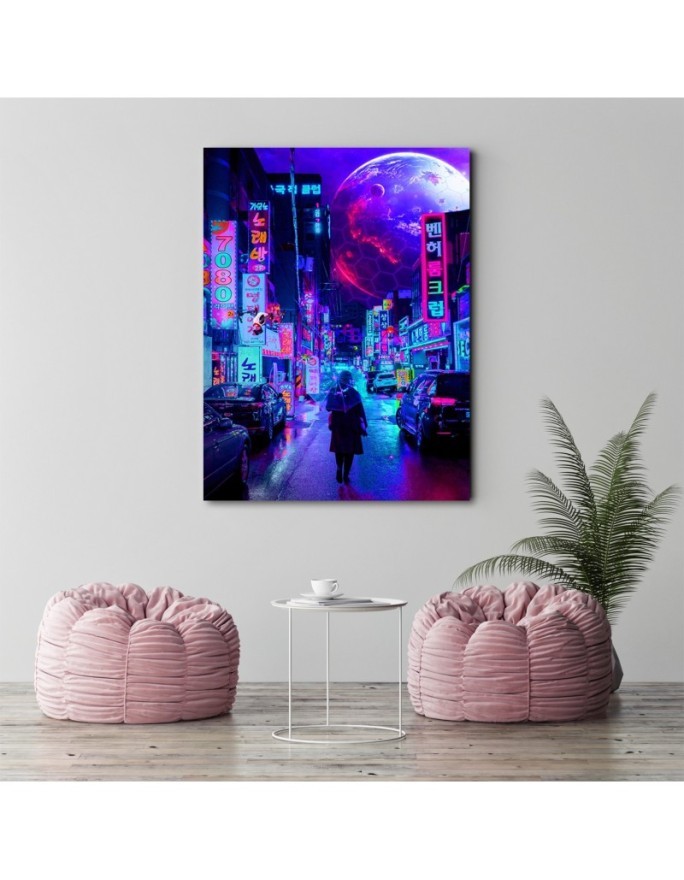 Cosmos moon - canvas prints for living room, office | FEEBY