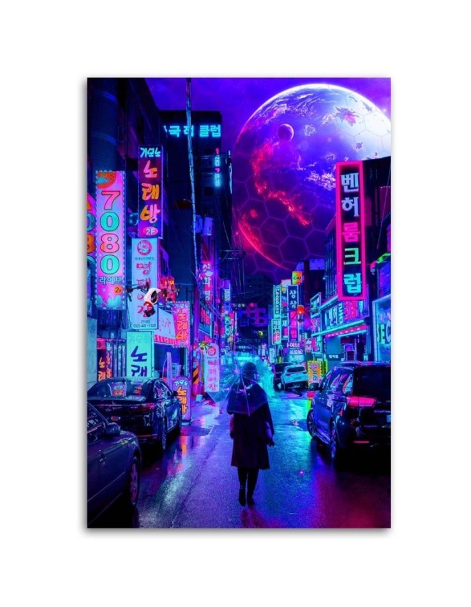 Cosmos moon - canvas prints for living room, office | FEEBY