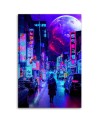 Cosmos moon - canvas prints for living room, office | FEEBY