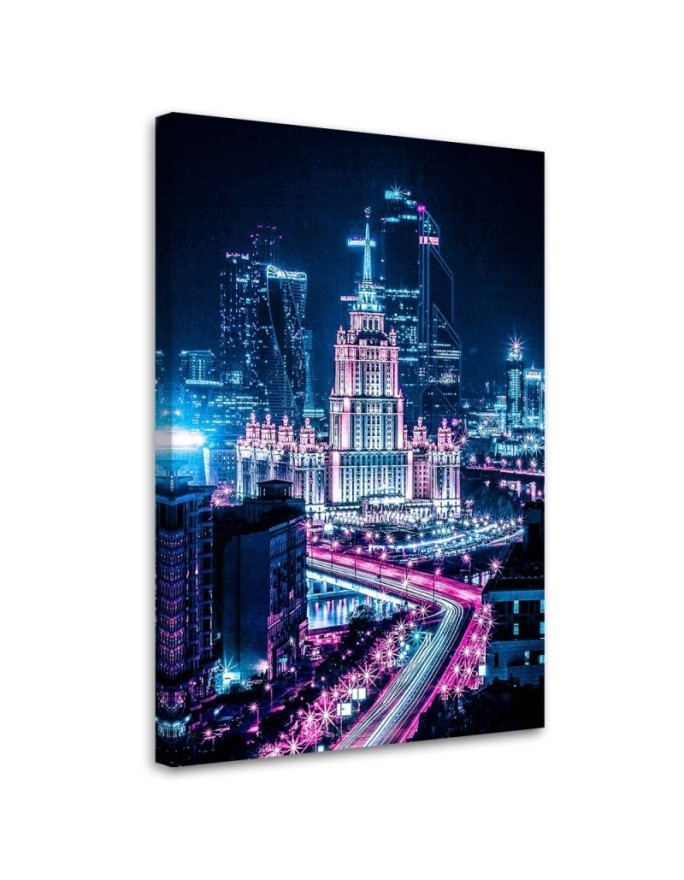 Canvas prints for the room Neon cityscape | FEEBY