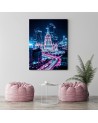 Canvas prints for the room Neon cityscape | FEEBY