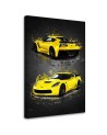 Canvas prints Corvette car to the office, garage for the wall | FEEBY