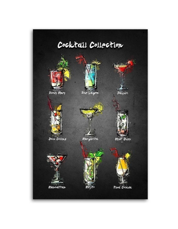 Cocktail - Canvas painting for restaurant kitchen for wall | FEEBY
