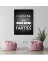 Canvas prints with inscription Coctail for kitchen, bar for wall | FEEBY