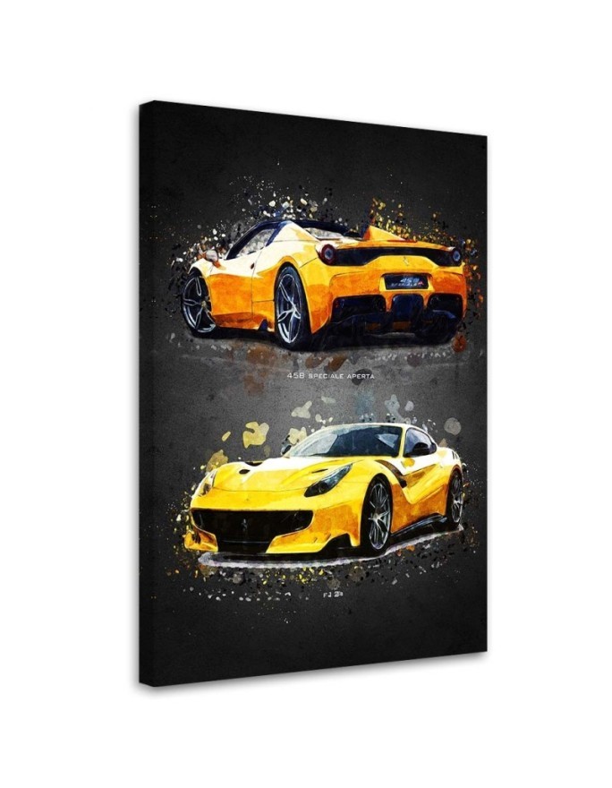 Ferrari - Car printed on canvas for office, study | FEEBY