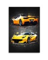 Ferrari - Car printed on canvas for office, study | FEEBY
