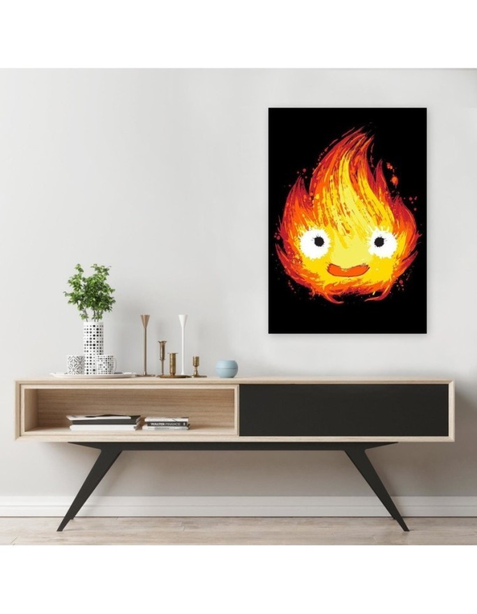 Children's room Canvas painting Fire abstraction Dr.Monekers | FEEBY