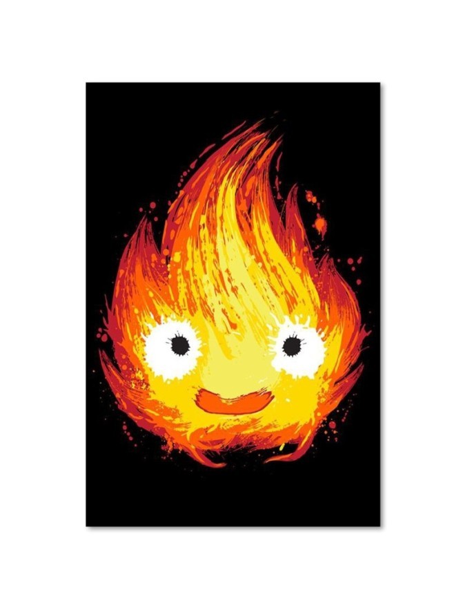 Children's room Canvas painting Fire abstraction Dr.Monekers | FEEBY