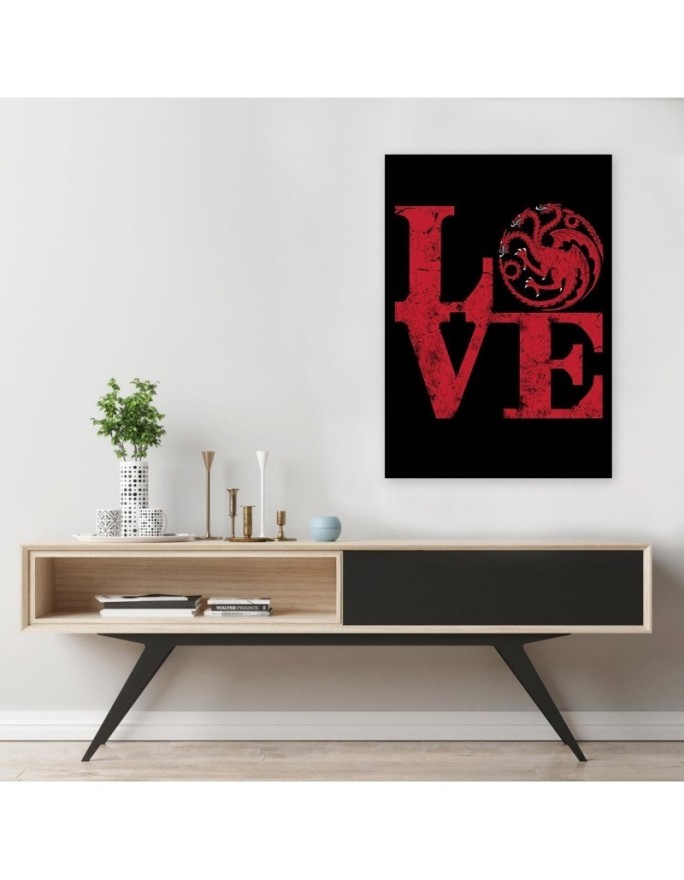 Love typography wall art painting Dr.Monekers | FEEBY