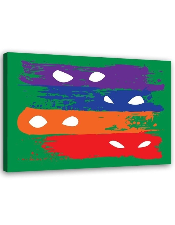 Paintings Canvas for boy's room Zorro masks colourful Dr.Monekers | FEEBY