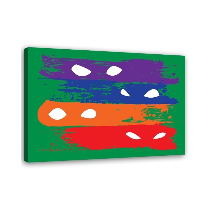 Paintings Canvas for boy's room Zorro masks colourful Dr.Monekers | FEEBY