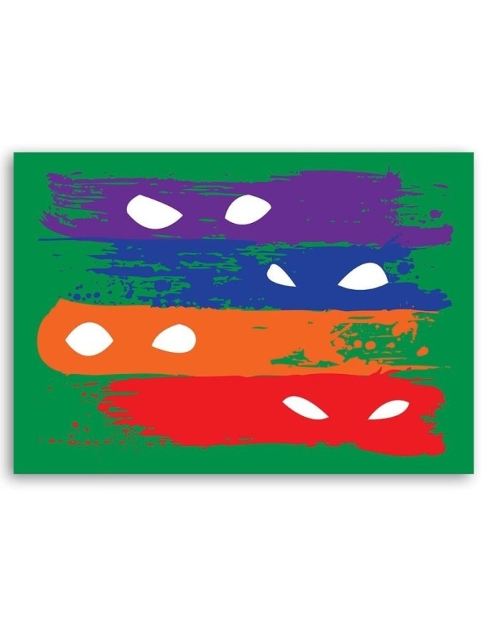 Paintings Canvas for boy's room Zorro masks colourful Dr.Monekers | FEEBY