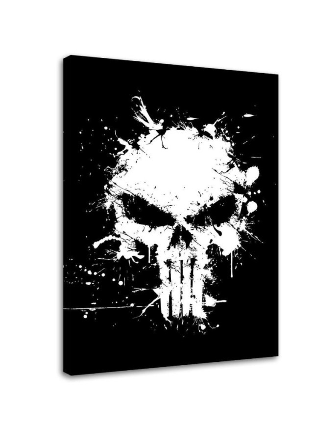 Teenage canvas painting White skull DDJVigo | FEEBY