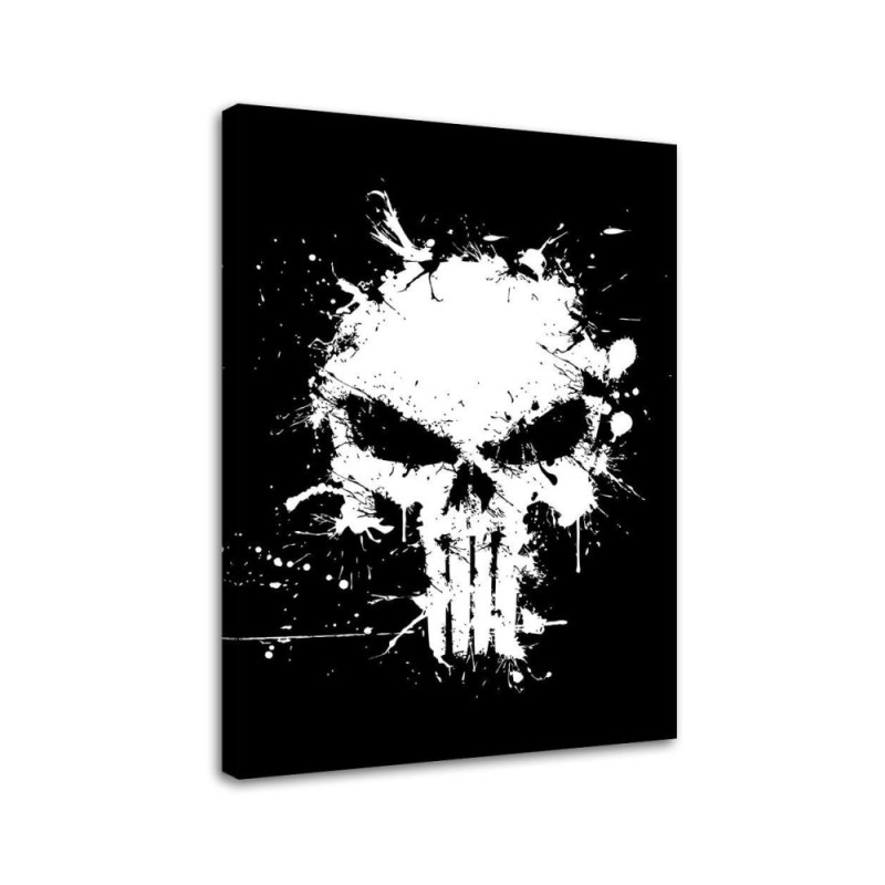 Teenage canvas painting White skull DDJVigo | FEEBY