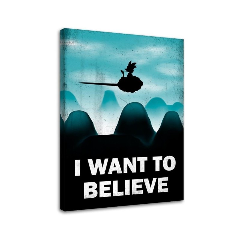 Decorative Canvas painting for teenagers I Want To Believe DDJVigo | FEEBY