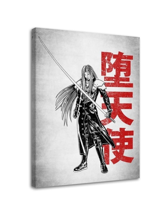 Anime manga Canvas painting Samurai with sword DDJVigo | FEEBY