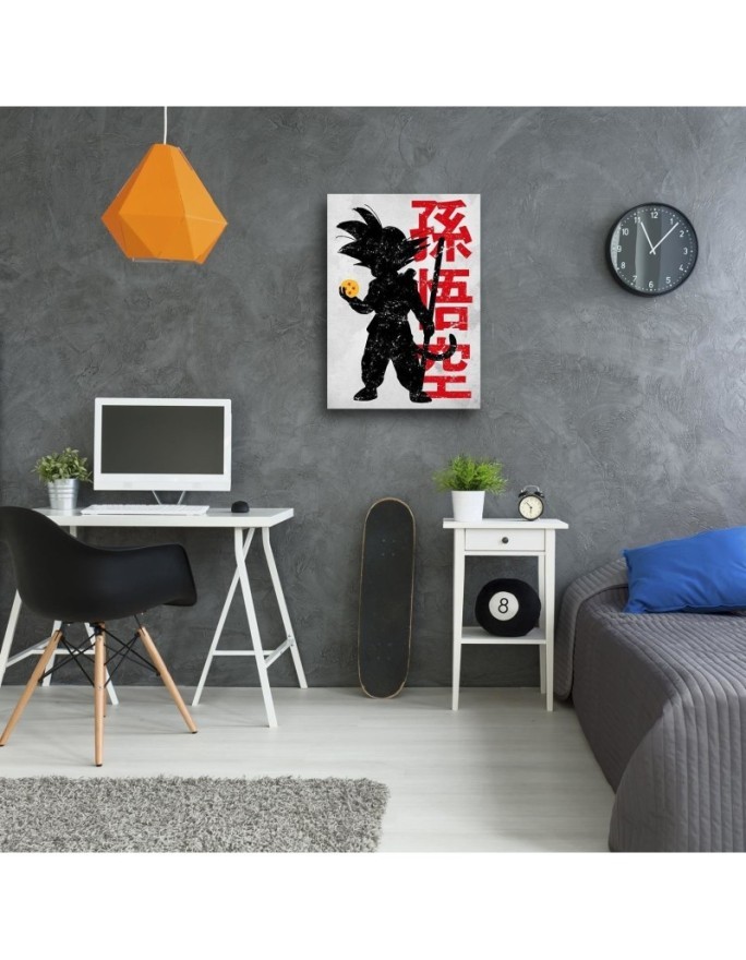 Canvas prints for children's room Little hero with ball in hand DDJVigo | FEEBY