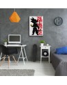 Canvas prints for children's room Little hero with ball in hand DDJVigo | FEEBY