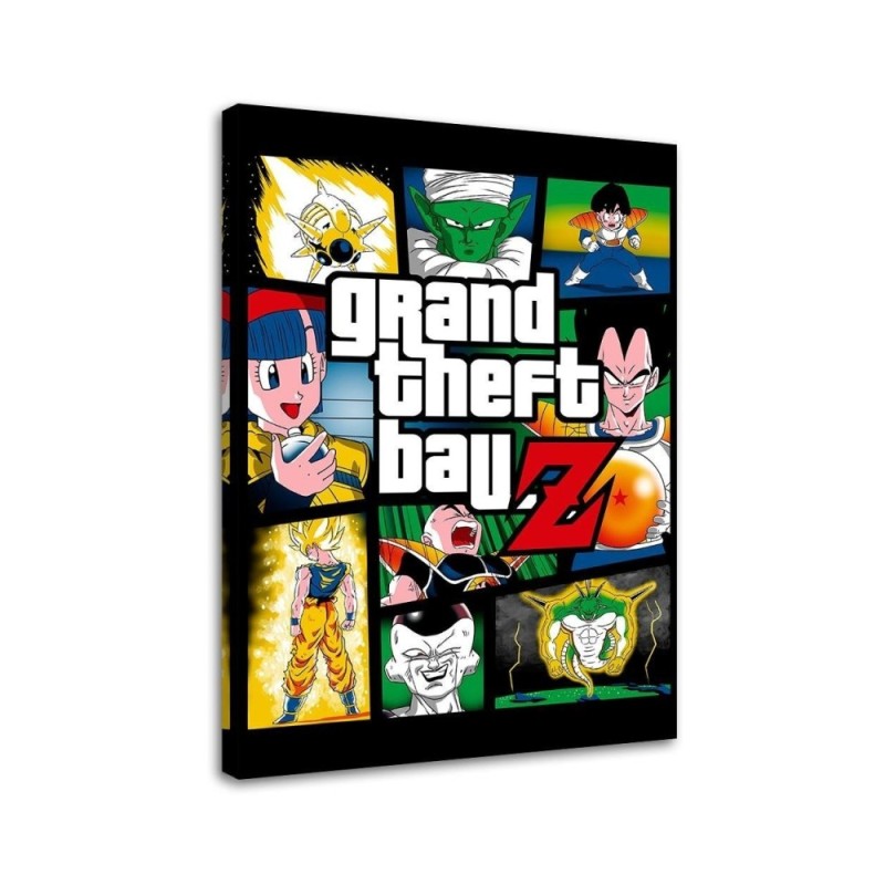 Picture on Canvas for a teenager's room Grand Theft Ball Z DDJVigo | FEEBY