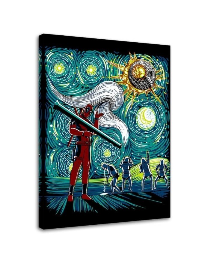 Modern Canvas painting for a boy's room Scene from Deadpool DDJVigo | FEEBY