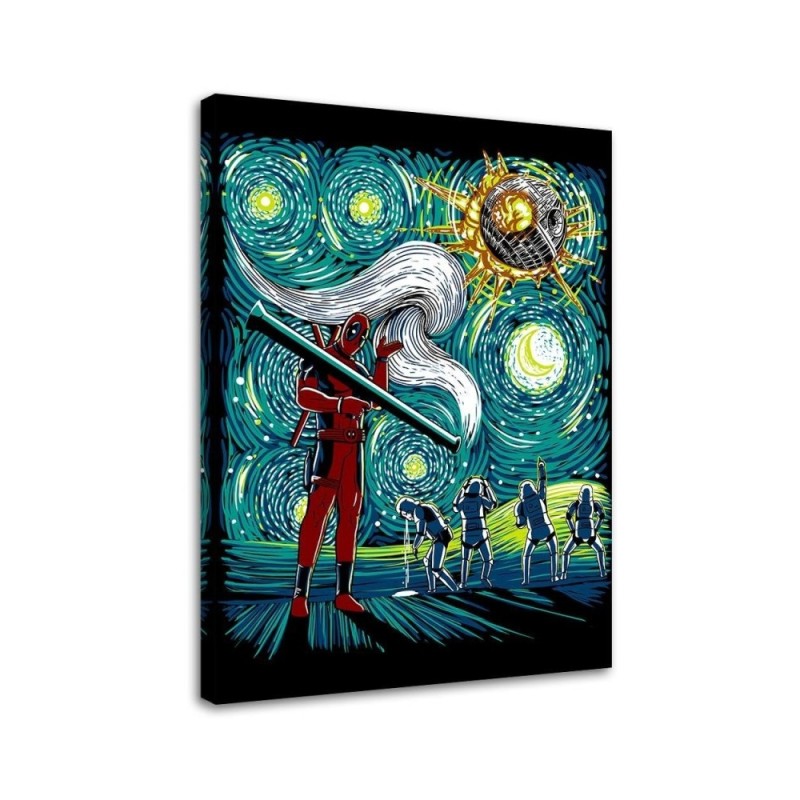Modern Canvas painting for a boy's room Scene from Deadpool DDJVigo | FEEBY