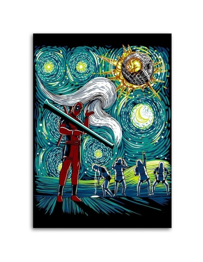 Modern Canvas painting for a boy's room Scene from Deadpool DDJVigo | FEEBY