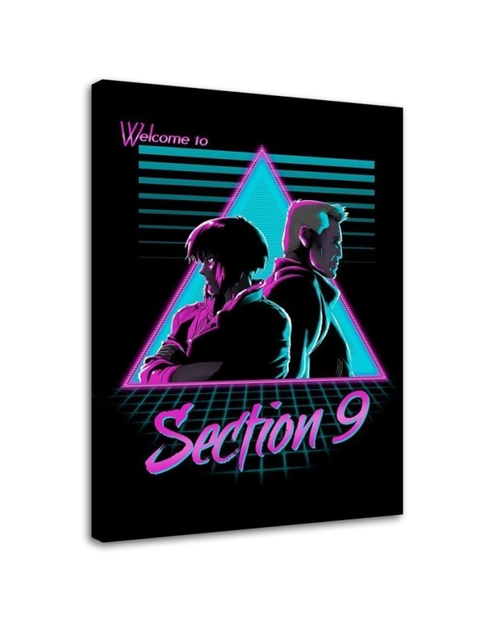Canvas prints neon digital art Section 9 DDJVigo | FEEBY