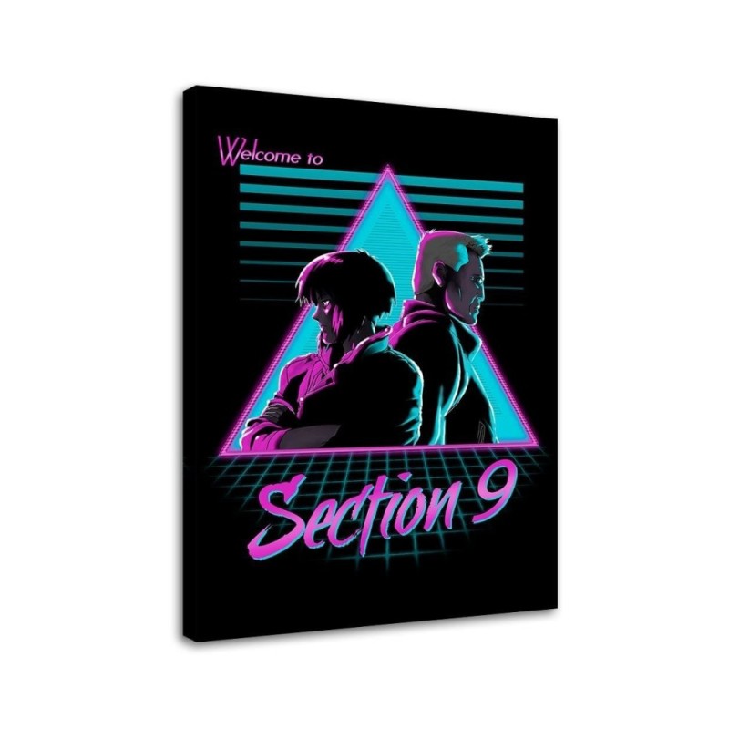 Canvas prints neon digital art Section 9 DDJVigo | FEEBY
