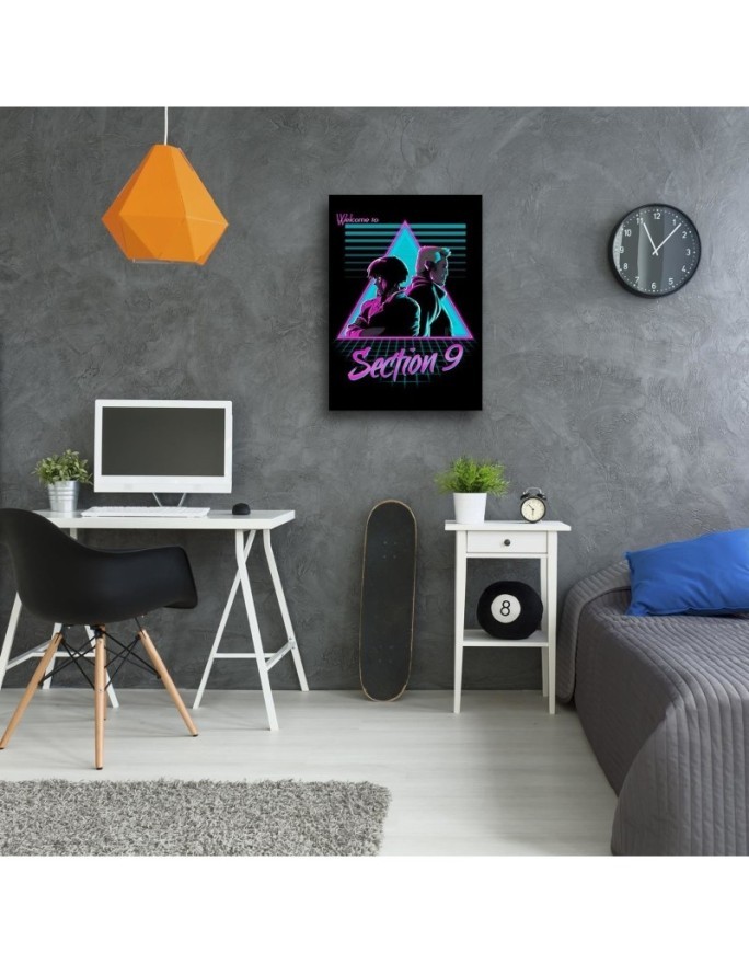 Canvas prints neon digital art Section 9 DDJVigo | FEEBY