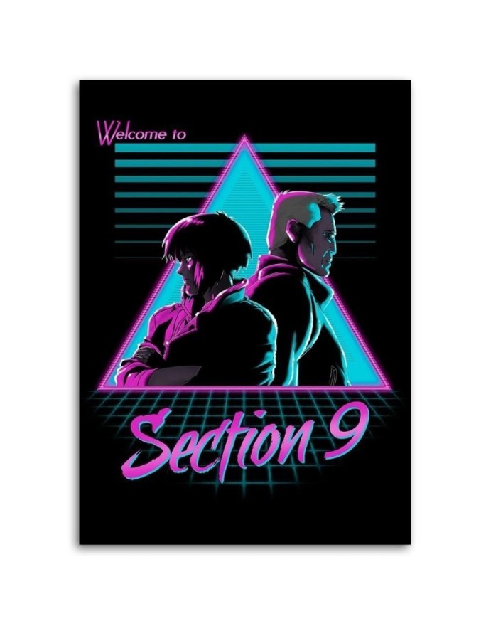 Canvas prints neon digital art Section 9 DDJVigo | FEEBY