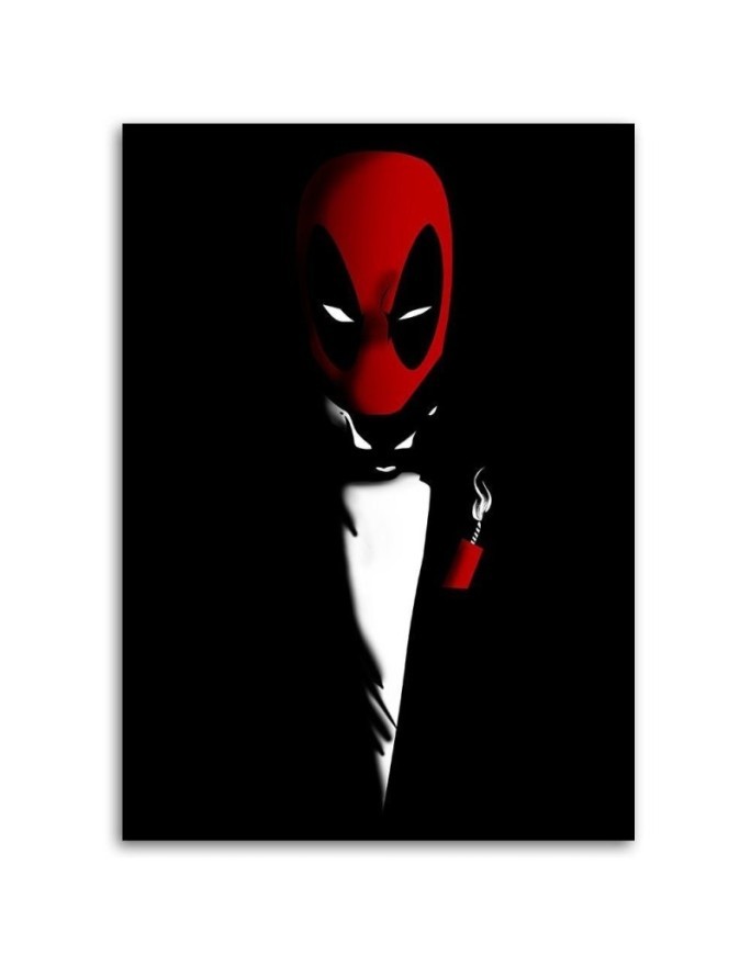 Canvas prints for teen room Deadpool in suit DDJVigo | FEEBY