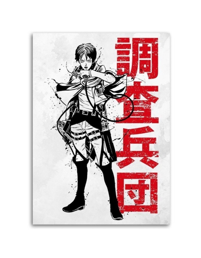 Canvas prints sumi-e - Anime Japanese Samurai DDJVigo | FEEBY