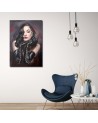 Wall painting Dita von Teese portrait Dmitry Belov | FEEBY