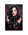 Wall painting Dita von Teese portrait Dmitry Belov | FEEBY
