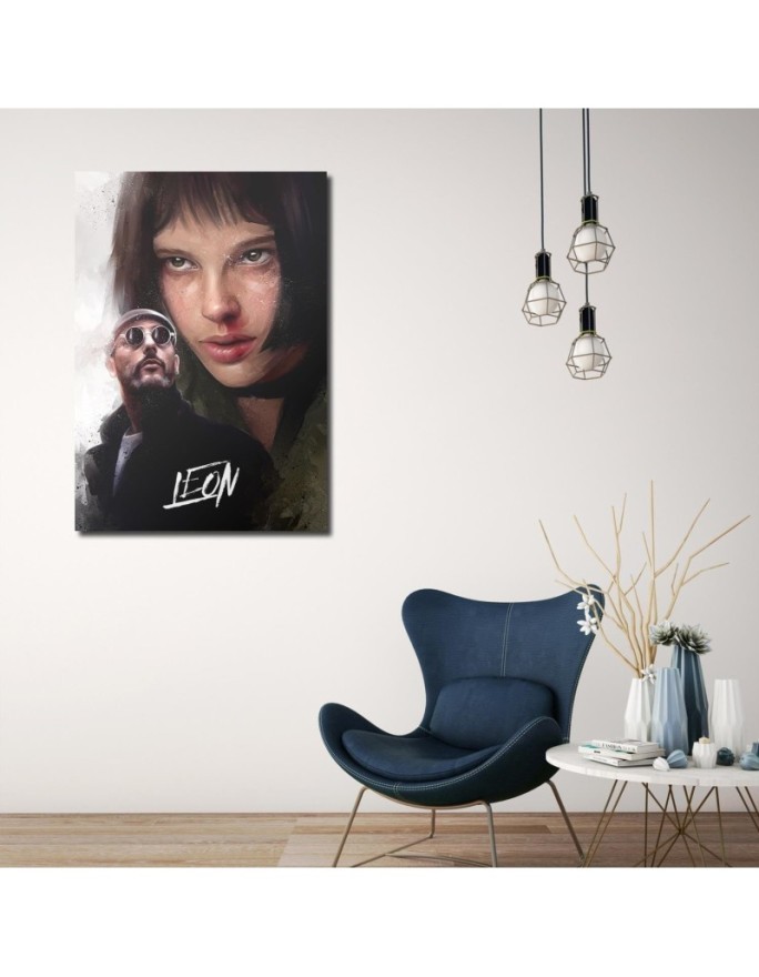 Wall art painting - Characters from the movie Leon the Professional by Dmitry Belov | FEEBY