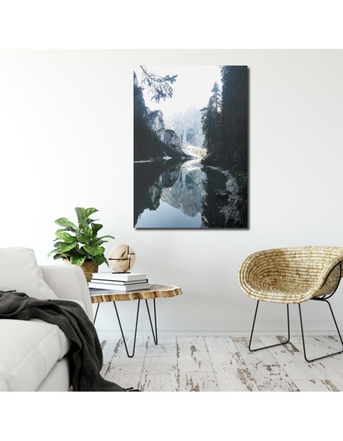 Decorative Canvas painting for wall Mountains lake landscape Dmitry Belov | FEEBY