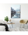 Pictures on Canvas for bedroom, living room House on the lake landscape | FEEBY