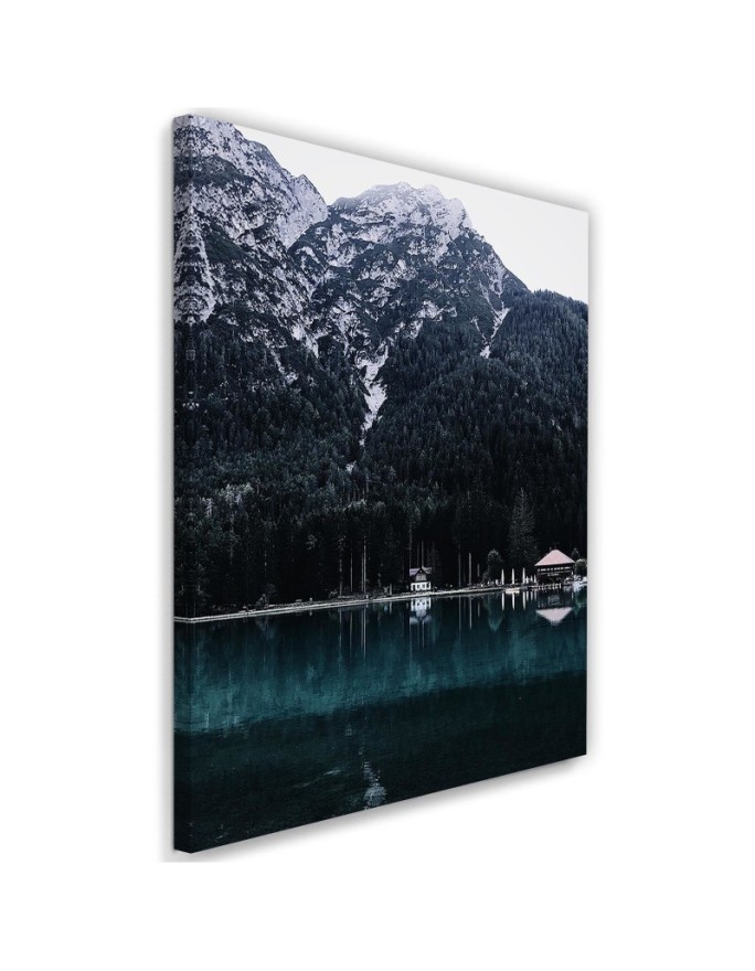 Wall painting for living room Mountains lake landscape Dmitry Belov | FEEBY