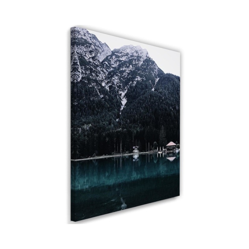 Wall painting for living room Mountains lake landscape Dmitry Belov | FEEBY